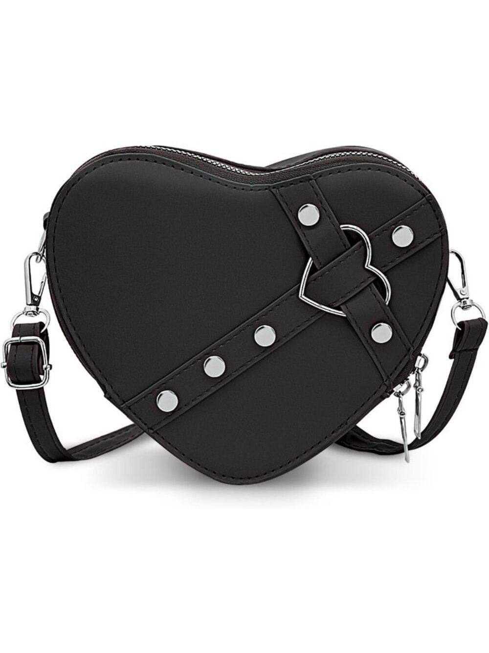 Chic Heart Shaped Crossbody Bag | Mini PU Leather Purse for Trendy Style
